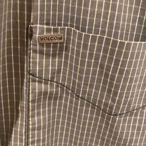 Volcom cotton button front shirt